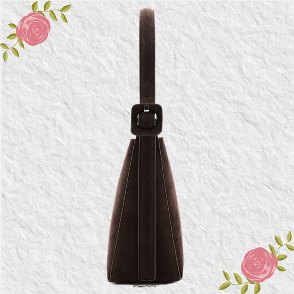 MANGO Suede Leather Shopper Tote Bag - Picture 3 of 7